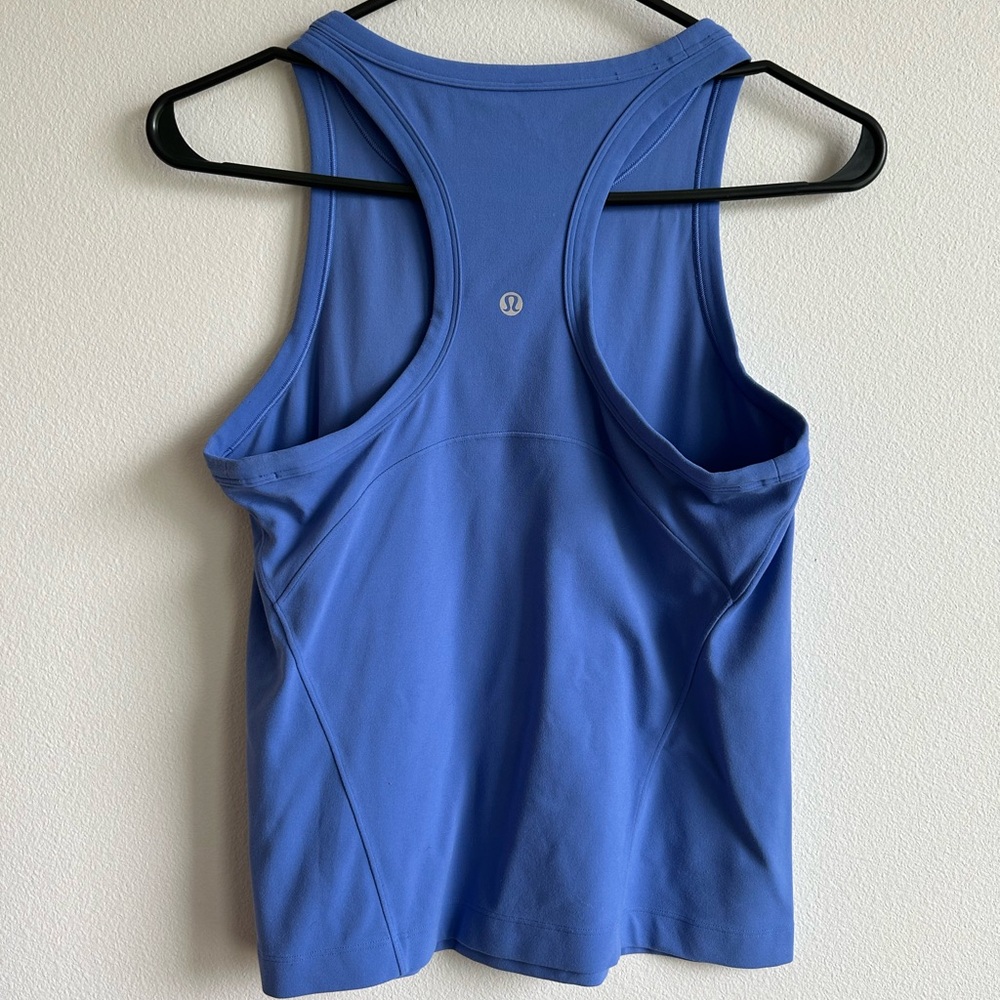 lululemon athletica Blue Racerback Tank Top